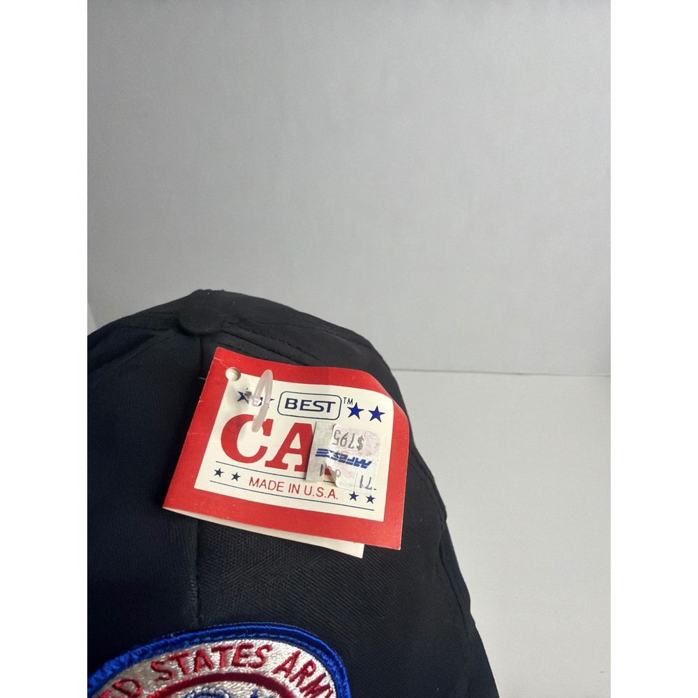 Vintage US Army Retired Snapback Hat Black Best Cap Made in USA Deadstock NWT - Picture 5 of 7
